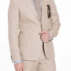 S- Royal Grey Linen Mix & Match Suit